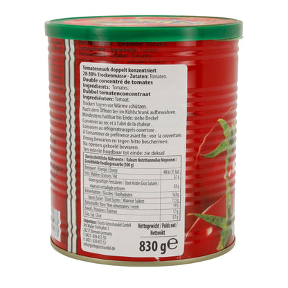 Tomaten-Paste Burcu | Tomtatenmark mit mind. 28% | 830 g