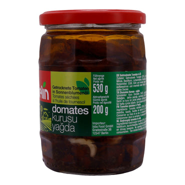 Tomaten Selin | Getrocknete Tomaten | In Sonnenblumenöl mit Kräutern | 530g - Taste Your World