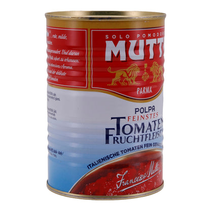 Tomatenfruchtfleisch Mutti | Polpa Feinstes Tomatenfruchtfleisch | Frische italienische Tomaten in bester Form | 400 g