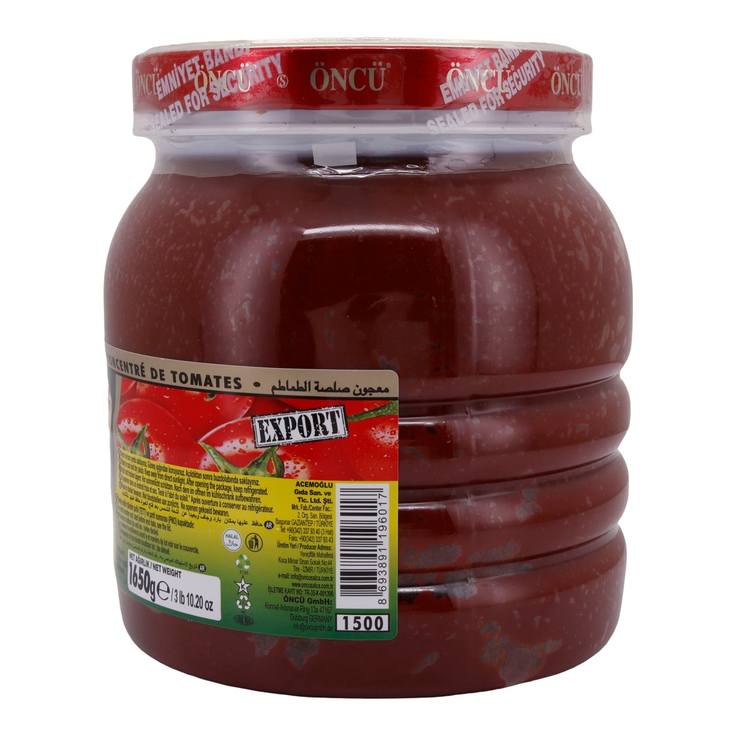 Tomatenmark Öncü | Hochwertig | Aus Türkei | 1650 g