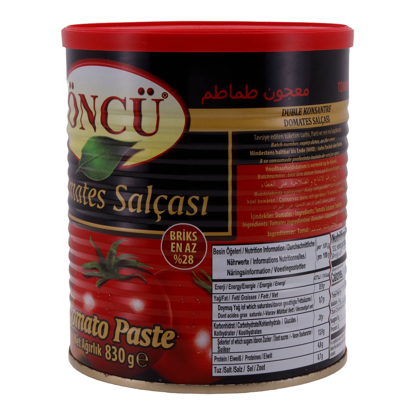 Tomatenmark Öncü | Tomatenpaste | Hochwertig, aus der Türkei | 830 g Dose