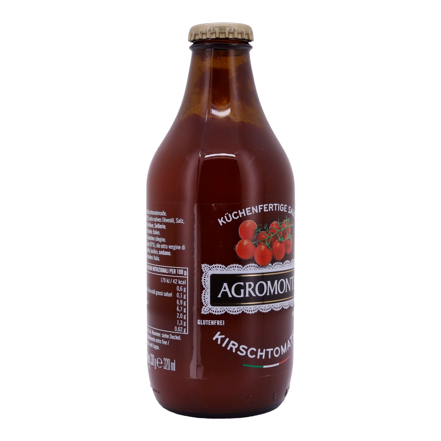 Tomatensauce Agromonte | Kirschtomatensauce | Perfekt für schnelle Gerichte | 330 g
