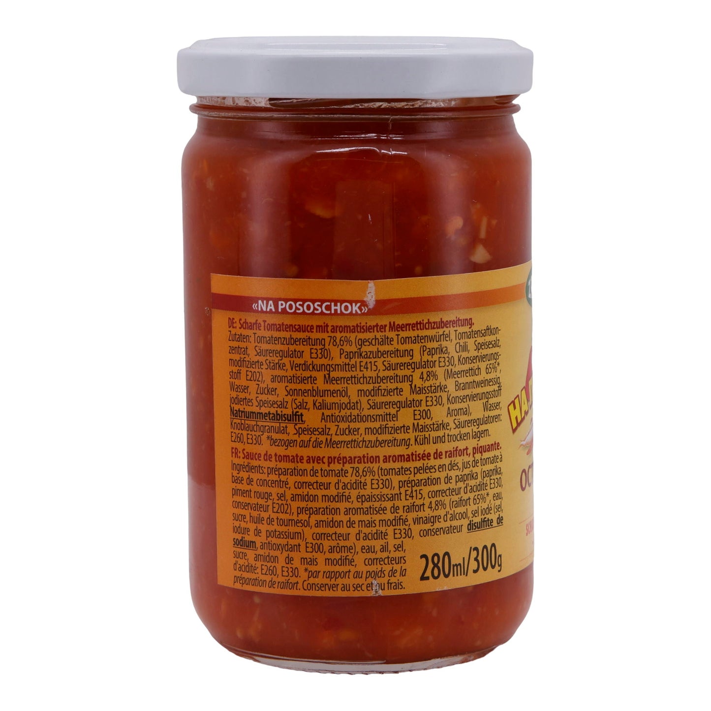 Tomatensauce Zakuska | Scharf mit Meerrettich | Intensiver Geschmack | 300 g