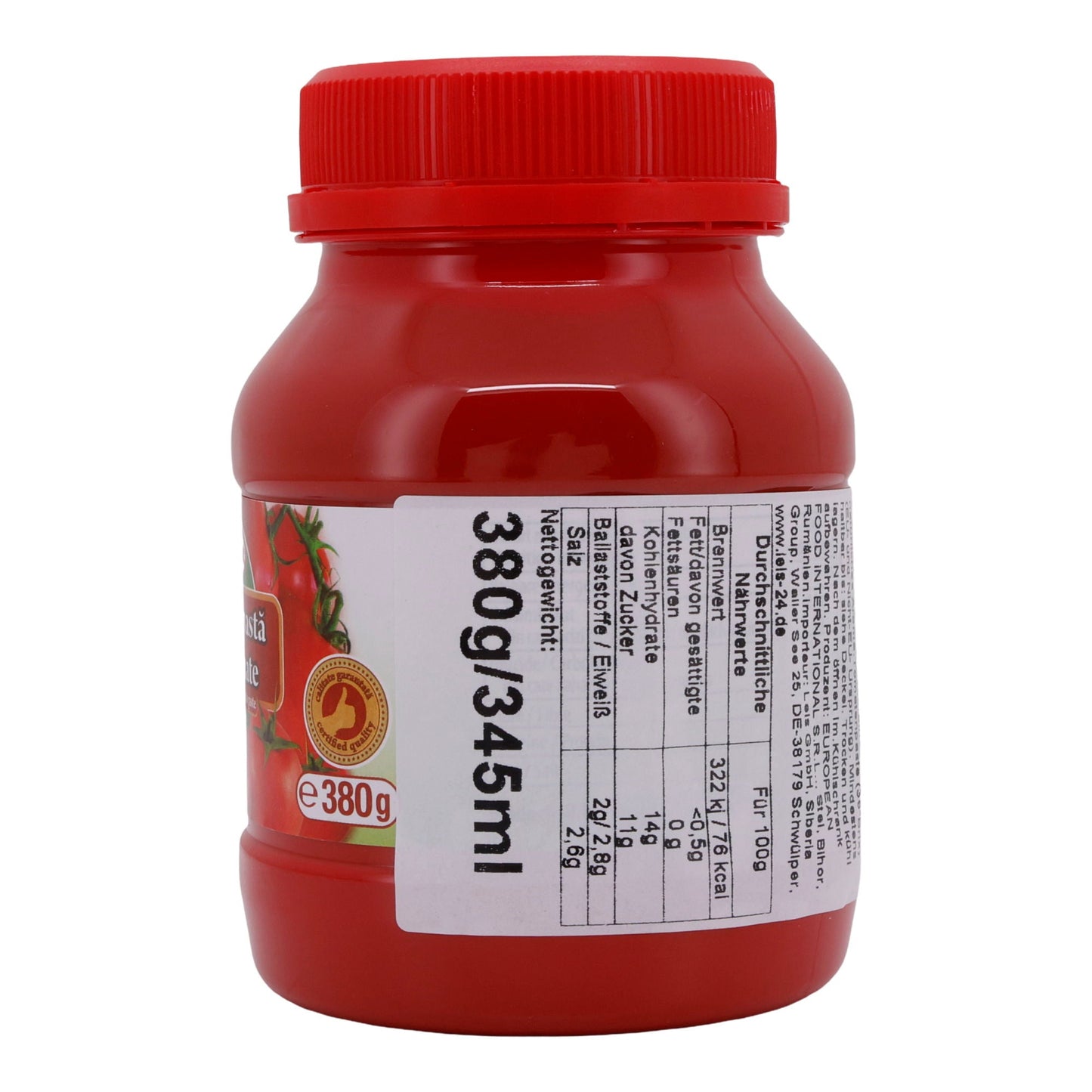Tomatensoße Regal | Tomatensauce | Mit 35 % Tomatenmark, vielseitig verwendbar | 380 g