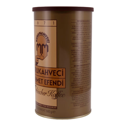 Türkischer Kaffee Kurukahveci Mehmet Efendi | Mokka | Traditionelle Qualität & intensives Aroma | 500 g Packung