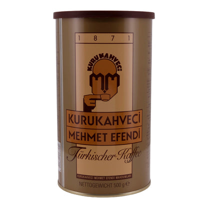 Türkischer Kaffee Kurukahveci Mehmet Efendi | Mokka | Traditionelle Qualität & intensives Aroma | 500 g Packung