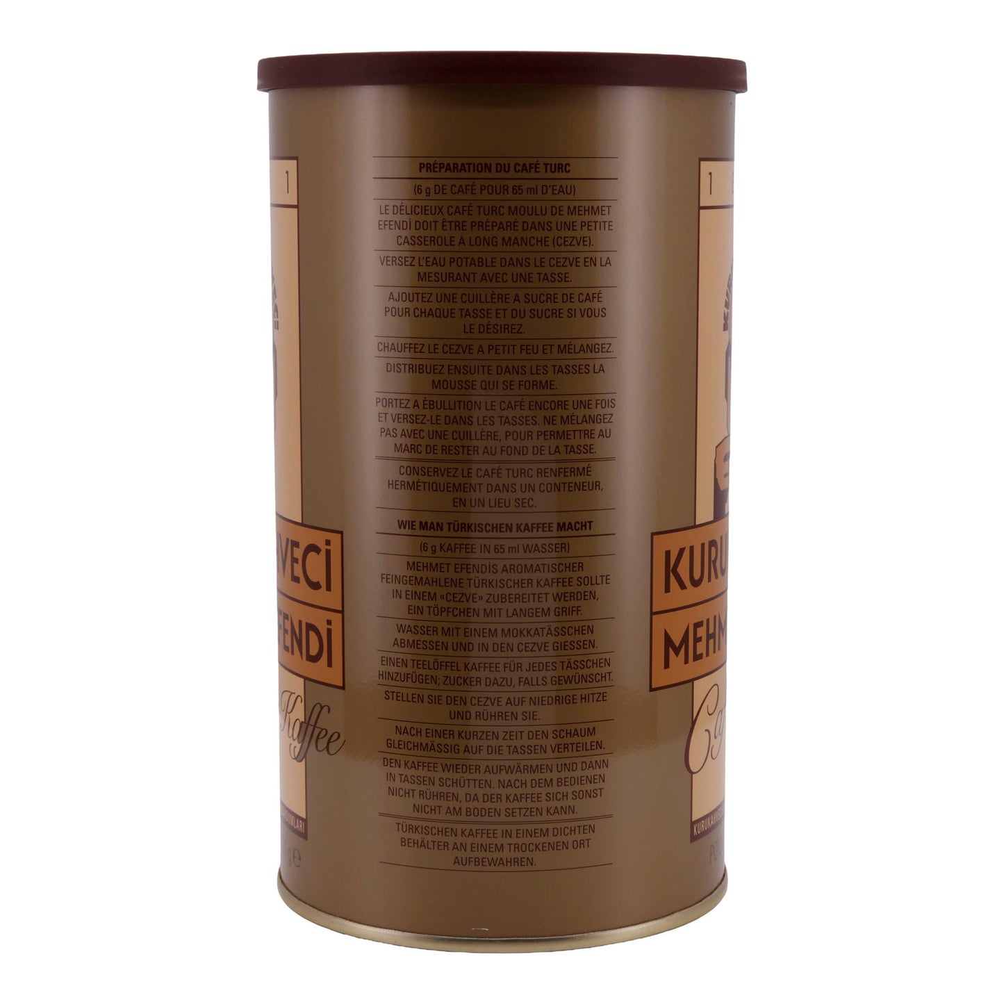 Türkischer Kaffee Kurukahveci Mehmet Efendi | Mokka | Traditionelle Qualität & intensives Aroma | 500 g Packung