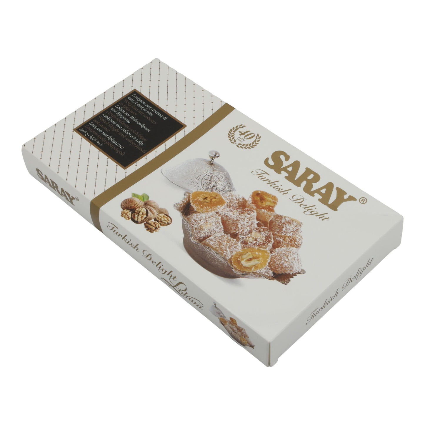 Turkish Delight Saray | Süßware | Lokum mit Walnüssen | 400 g - Taste Your World