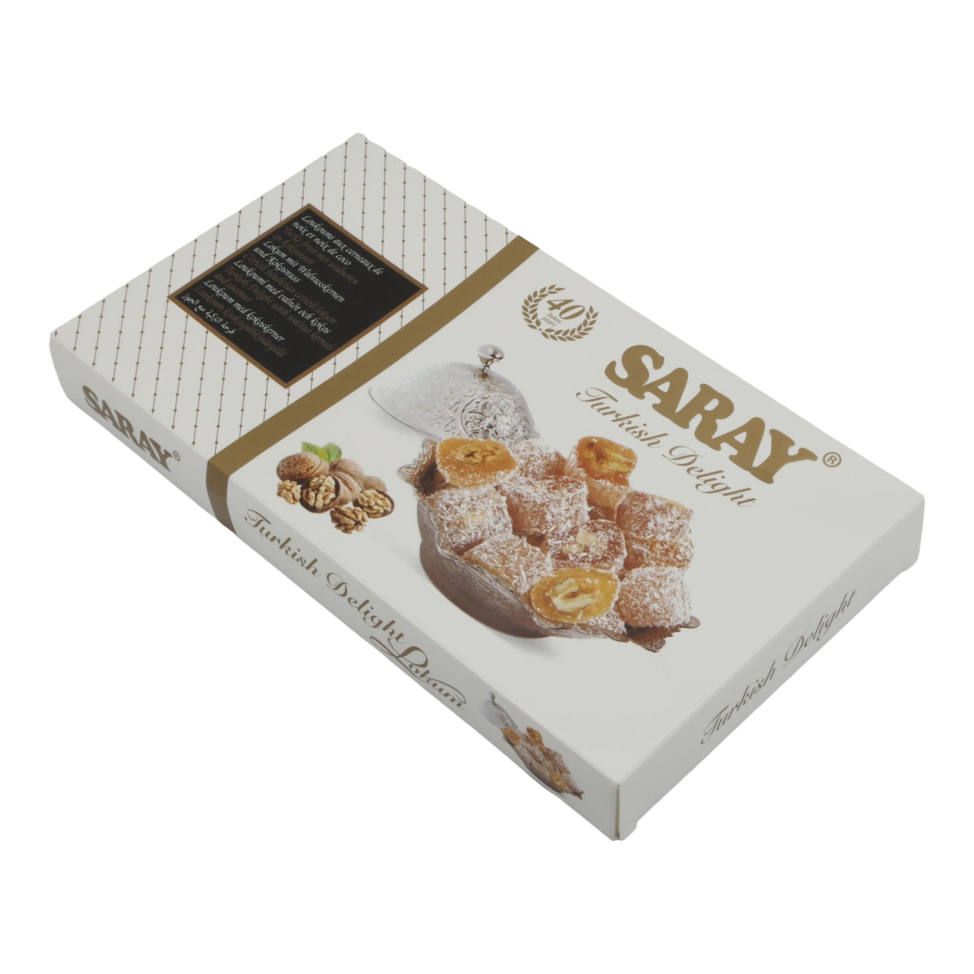 Turkish Delight Saray | Süßware | Lokum mit Walnüssen | 400 g - Taste Your World