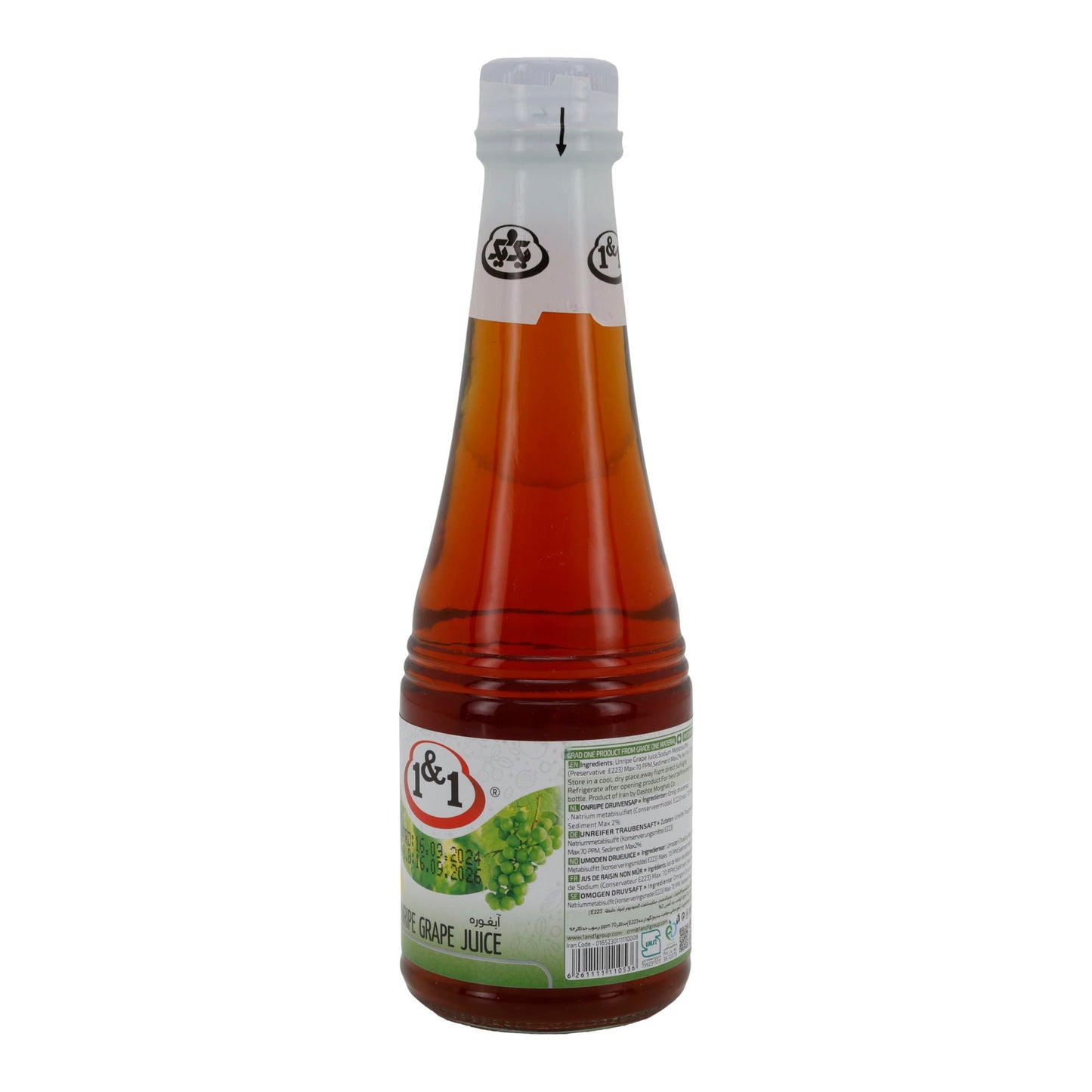 Unreifer Traubensaft 1&1 | 100 % natürlicher Saft | Orientalisches Produkt | 330 ml
