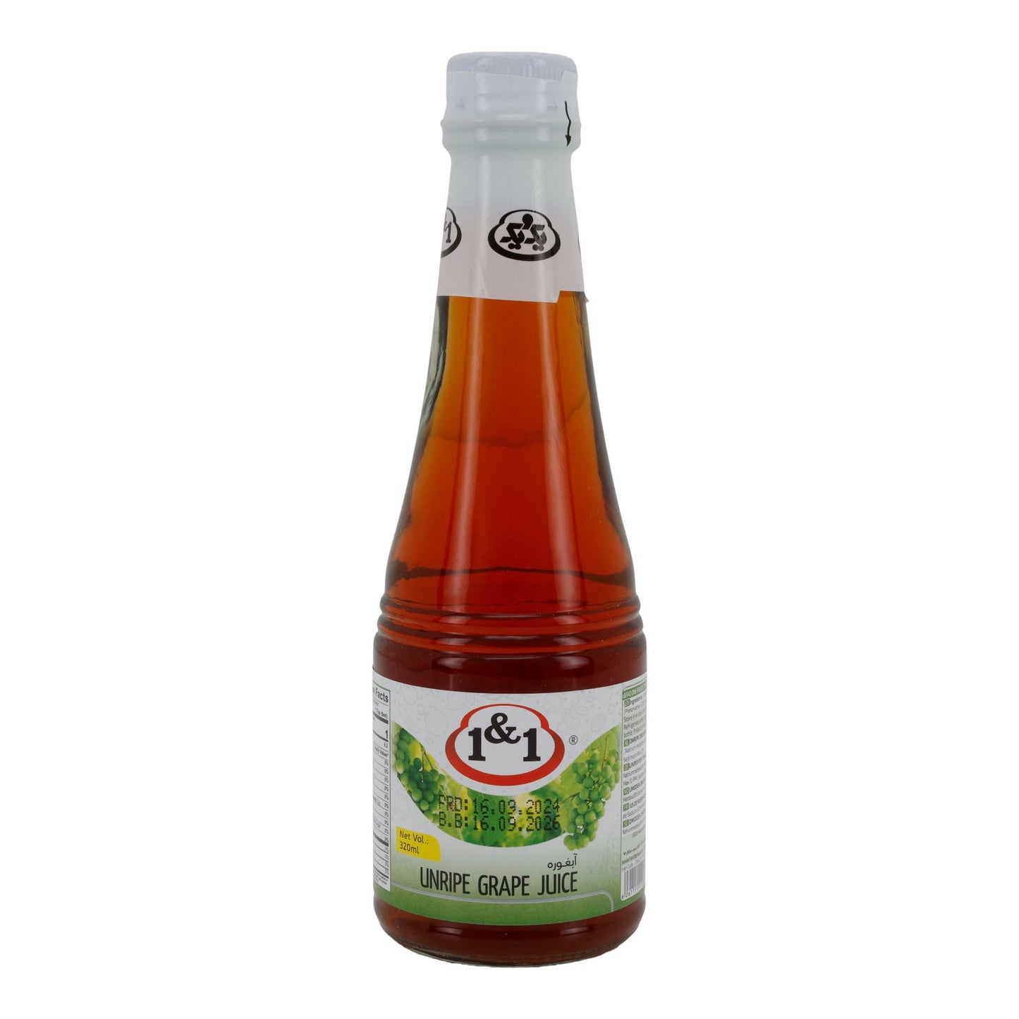 Unreifer Traubensaft 1&1 | 100 % natürlicher Saft | Orientalisches Produkt | 330 ml