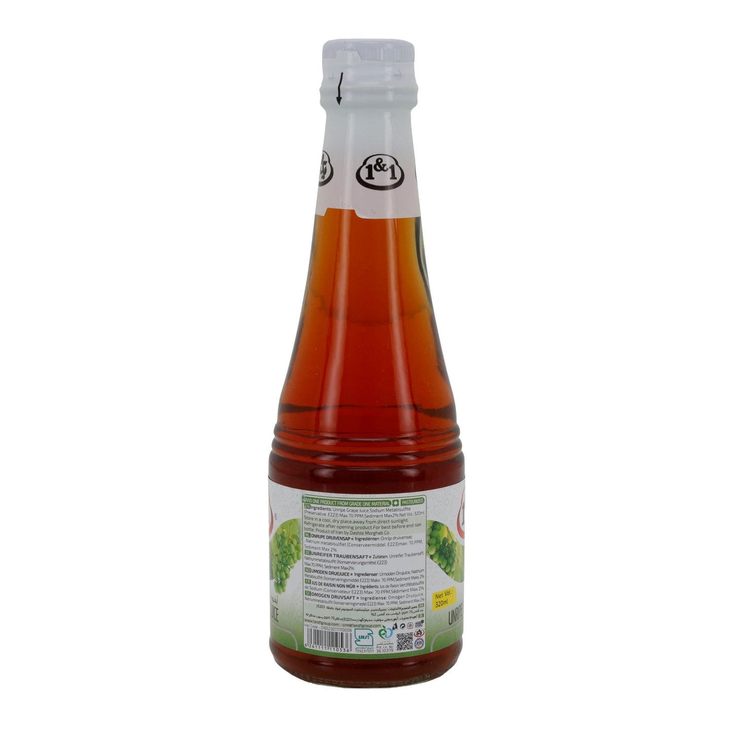 Unreifer Traubensaft 1&1 | 100 % natürlicher Saft | Orientalisches Produkt | 330 ml Espido