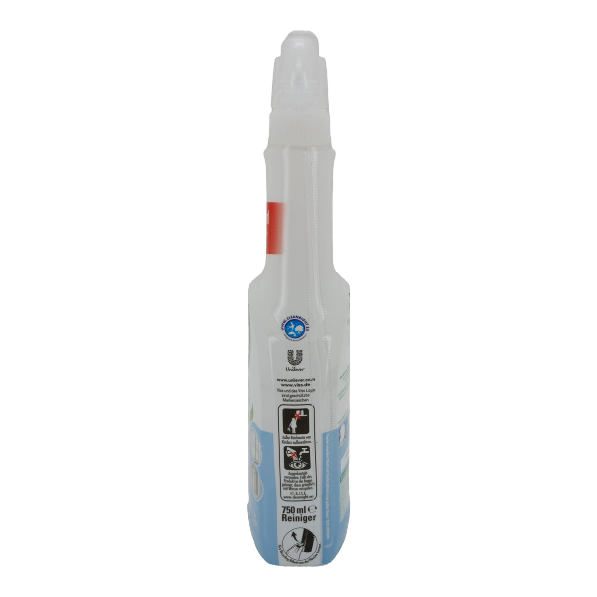 Viss Glasreiniger Cleanboost | Glas & Flächen | Streifenfreier Glanz & Anti-Fingerabdruck | 750 ml VISS