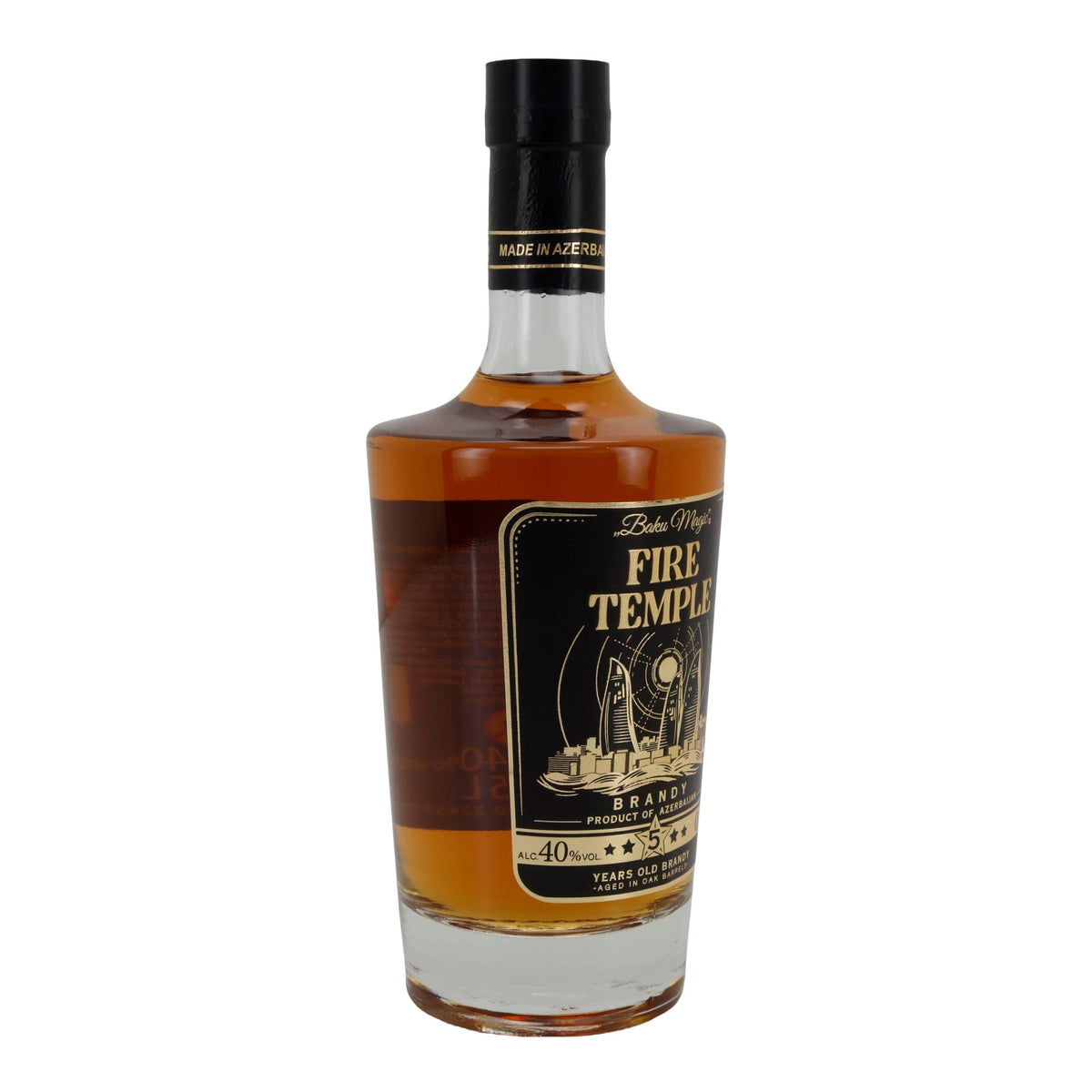 VSOP Brandy aus Aserbaidschan Baku Magic Fire Temple | Alkohol | 1 l Flasche Baku Magic