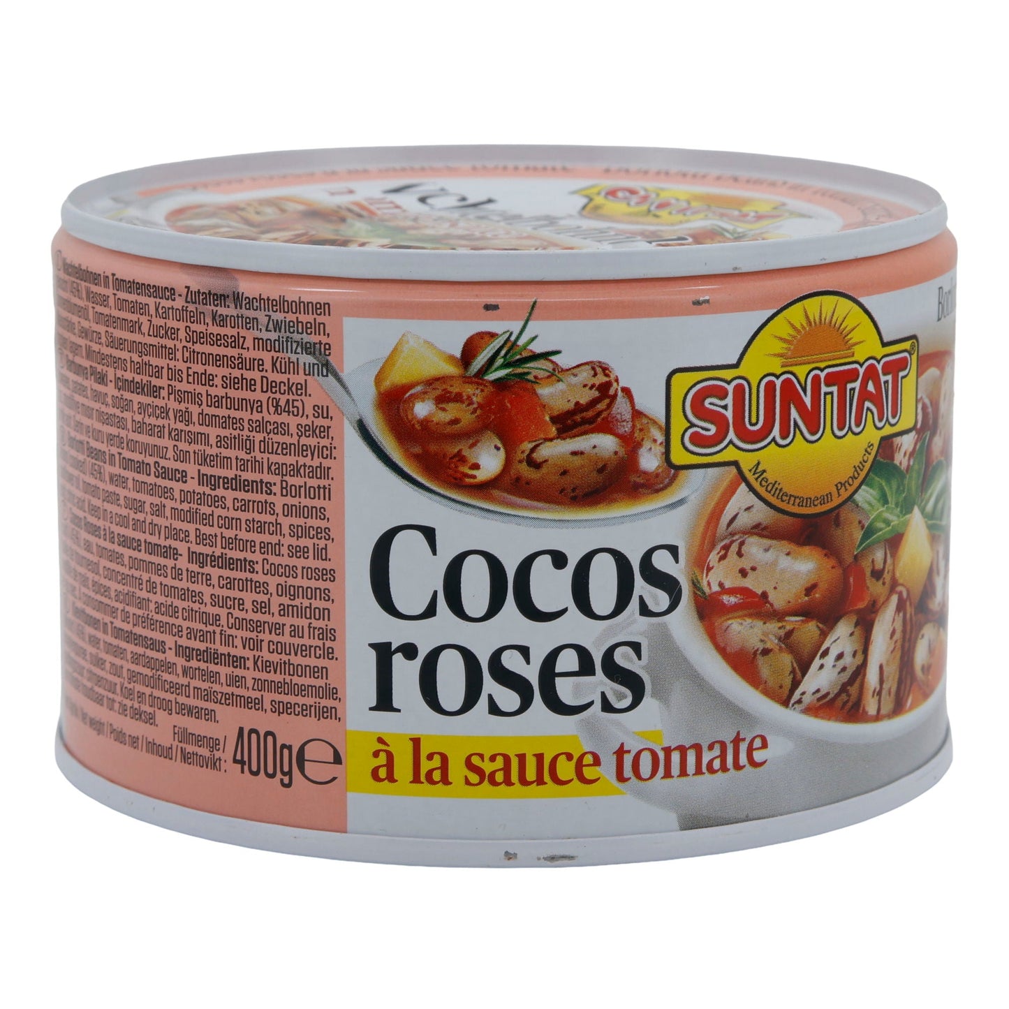 Wachtelbohnen Suntat | In Tomatensauce | Barbunya Pilaki, traditionell | 400 g