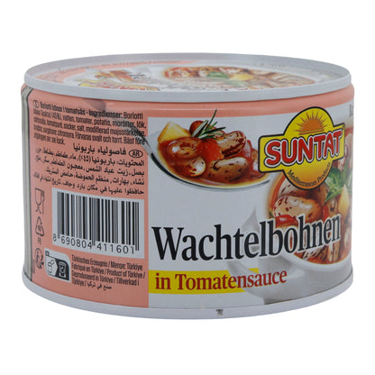 Wachtelbohnen Suntat | In Tomatensauce | Barbunya Pilaki, traditionell | 400 g