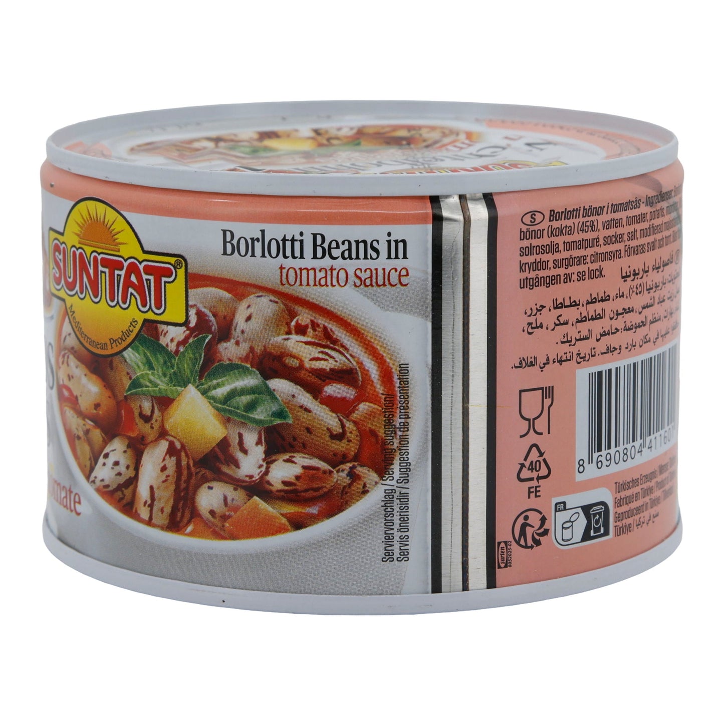 Wachtelbohnen Suntat | In Tomatensauce | Barbunya Pilaki, traditionell | 400 g