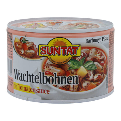 Wachtelbohnen Suntat | In Tomatensauce | Barbunya Pilaki, traditionell | 400 g