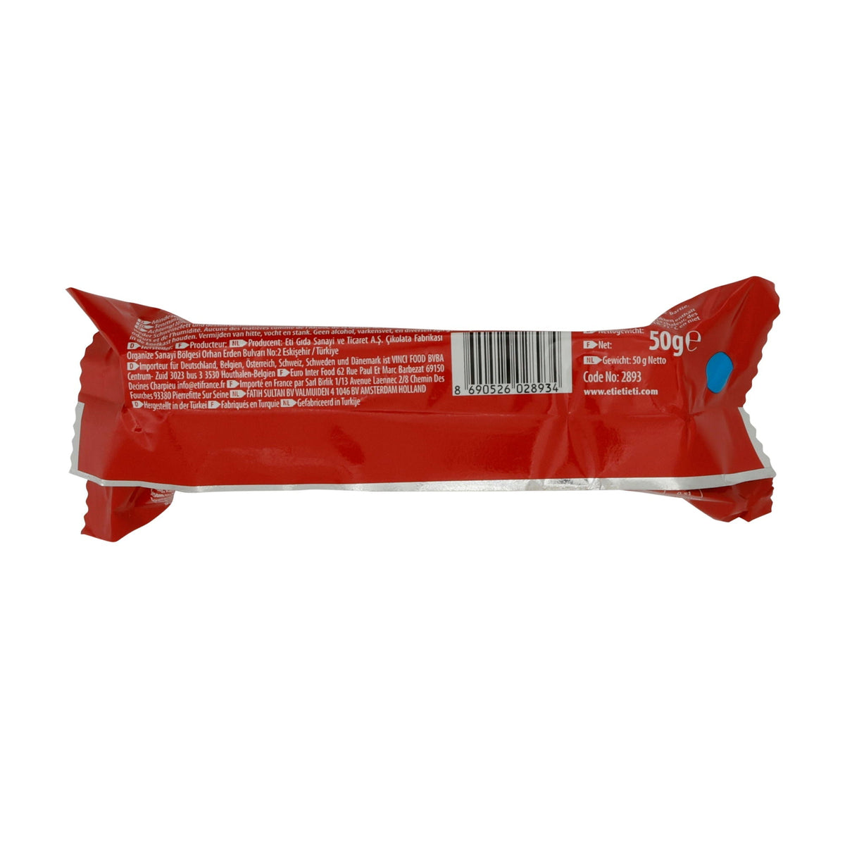 Waffelgebäck Eti Ahenk | Mit Haselnusscreme | Knusprig, schokoladig | 50 g ETI