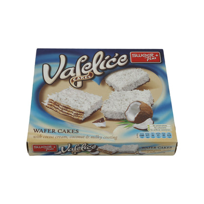 Waffelkekse Sweet Plus | Vafelice Cakes | Mit Kakao, Kokos & Milchglasur | 155 g