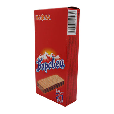 'Borovets Waffles filled with peanut butter, 21 pieces, 630 g – Traditional Bulgarian pastry'