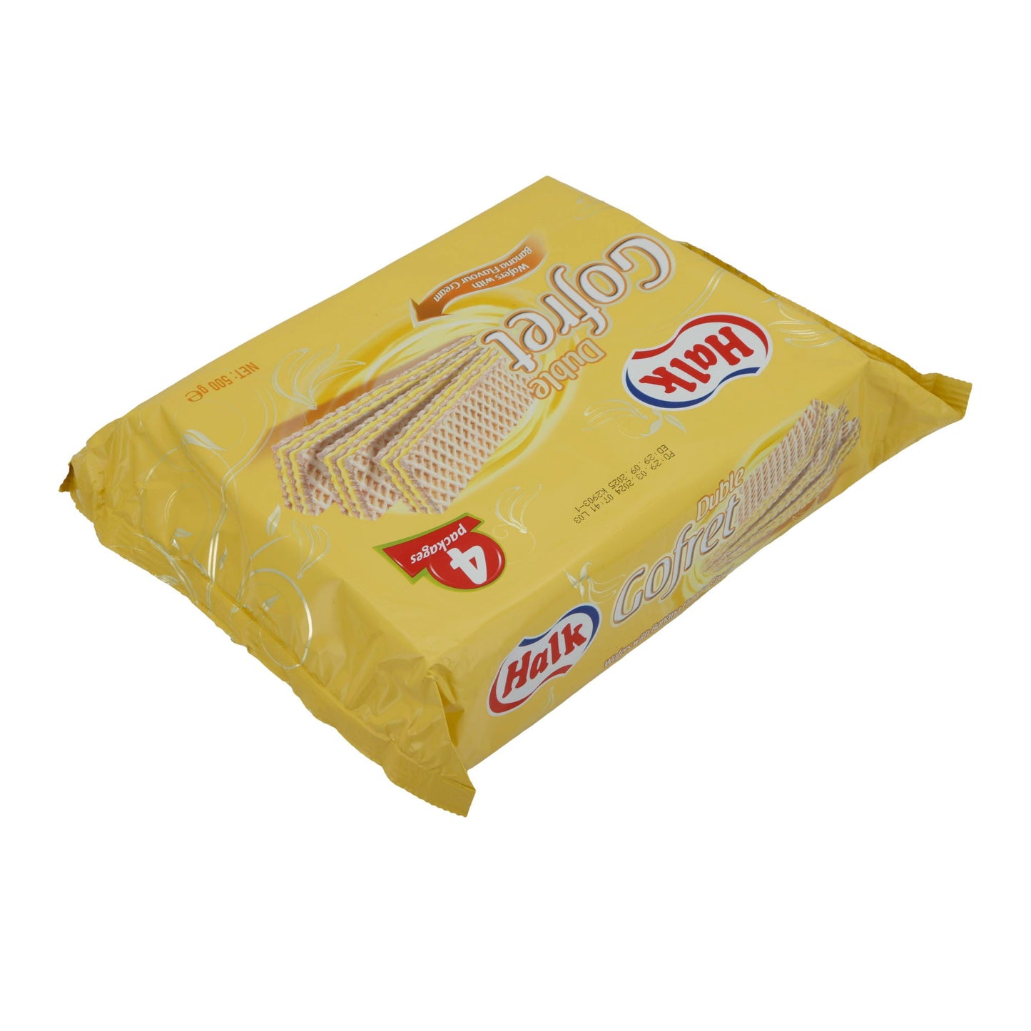 Waffeln Halk Duble Gofret  | Gebäck | mit Bananencreme im 4er Pack | 500 g