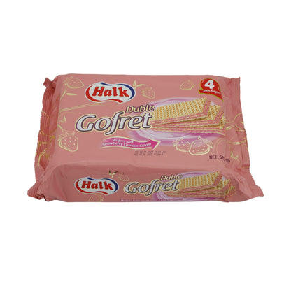 Waffeln Halk Duble Gofret | Gebäck | mit Erdbeercremefüllung | 500 g