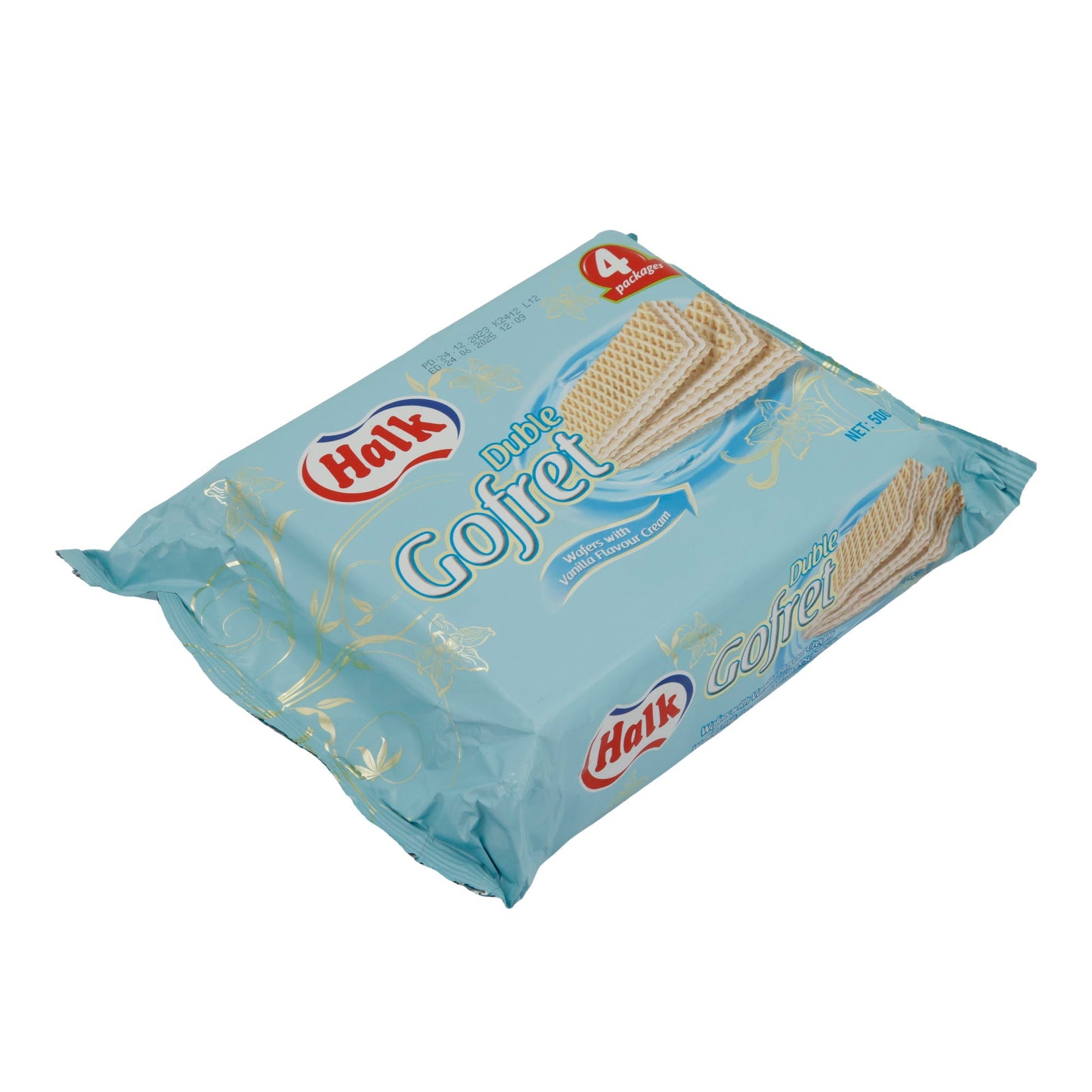 Waffeln Halk Duble Gofret | Gebäck | mit Vanillecreme-Füllung im 4er Pack | 500 g