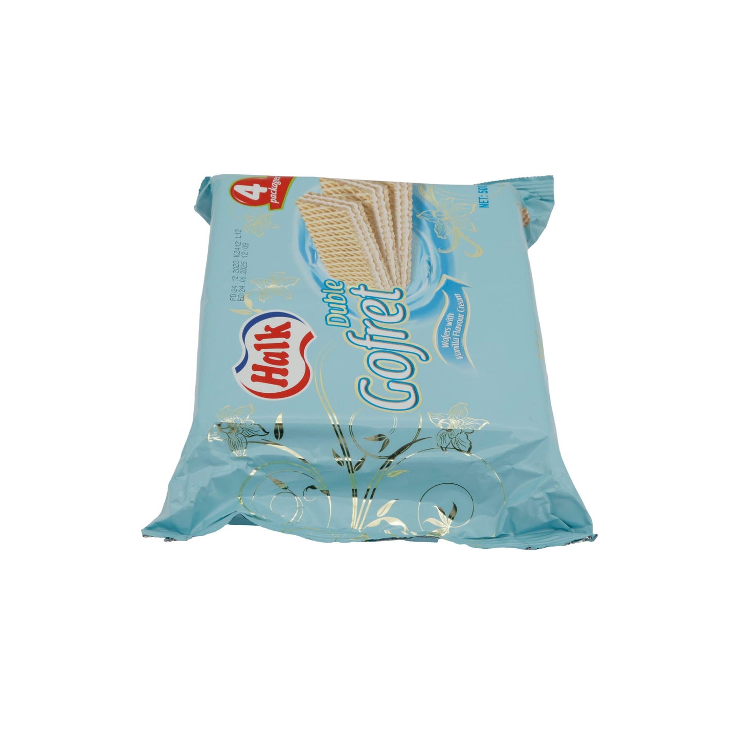 Waffeln Halk Duble Gofret | Gebäck | mit Vanillecreme-Füllung im 4er Pack | 500 g