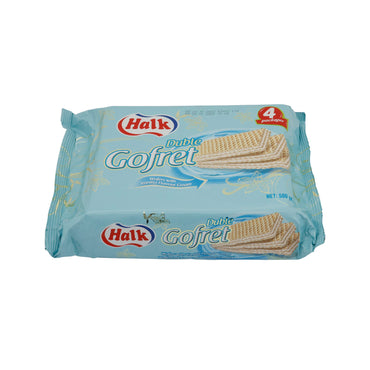 Waffeln Halk Duble Gofret | Gebäck | mit Vanillecreme - Füllung im 4er Pack | 500 g - Taste Your World