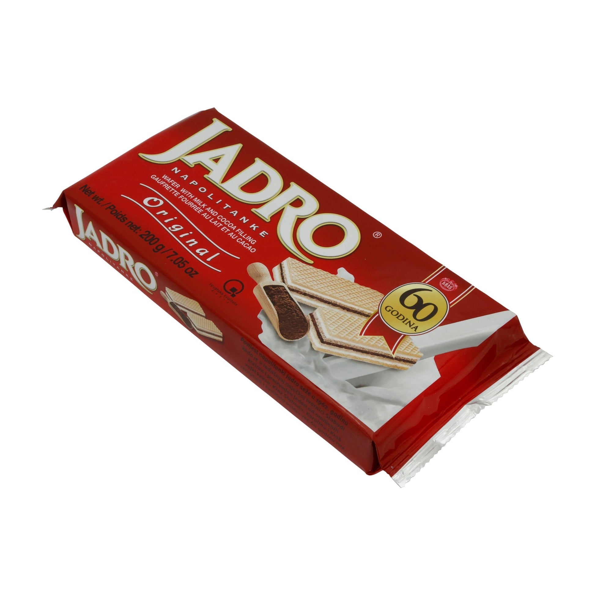Waffeln Jadro | Napolitanke | mit Milch- & Kakaocreme | 200 g KRAS