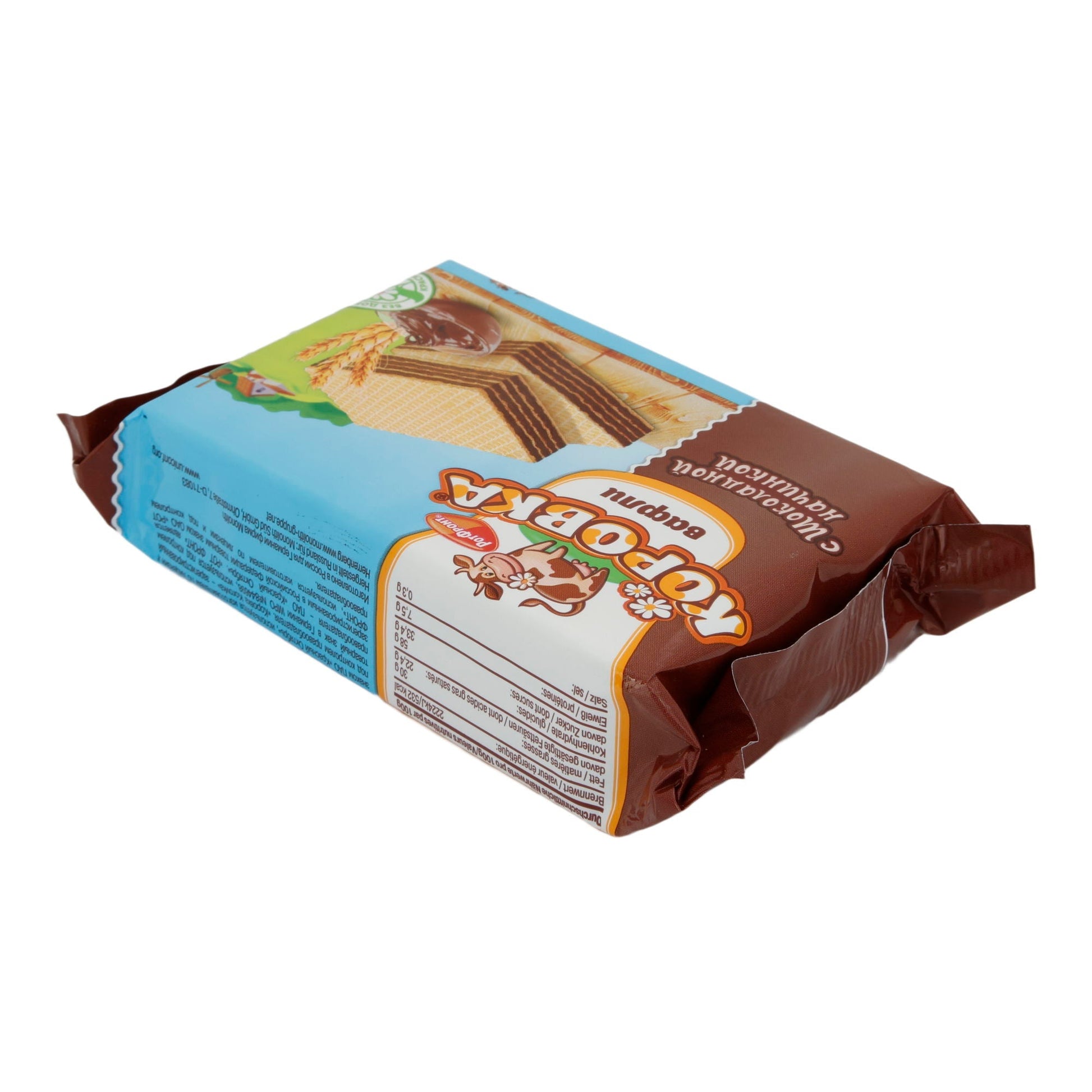 Waffeln Korowka | Gebäck | Waffelschnitten mit Schokoladencreme-Füllung | 150 g KOPOBKA