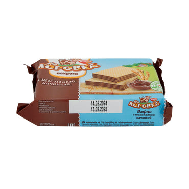Waffeln Korowka | Gebäck | Waffelschnitten mit Schokoladencreme-Füllung | 150 g KOPOBKA