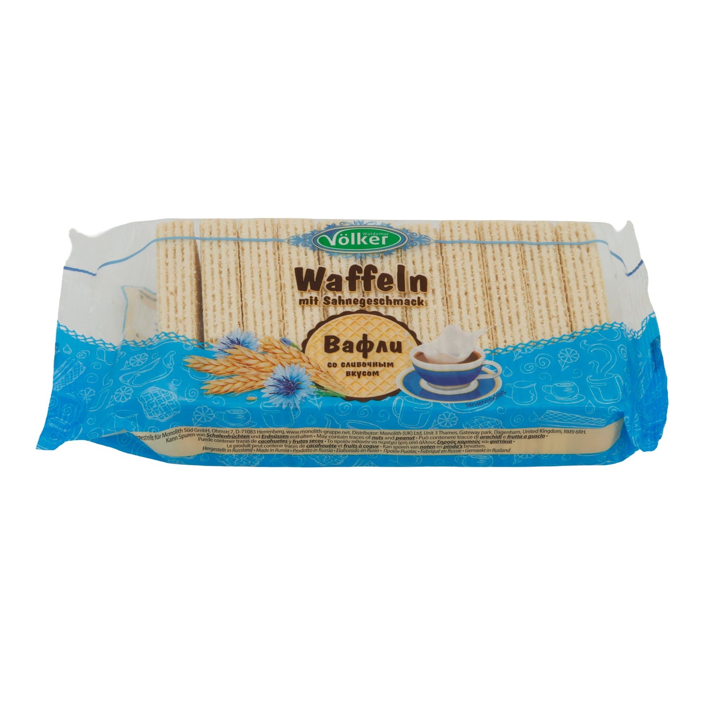 Waffeln Völker | Gebäck | Mit Sahnegeschmack | 220 g