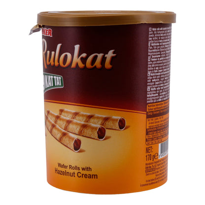 Waffelröllchen Ülker | Rulokat | Mit Haselnusscreme | 170 g
