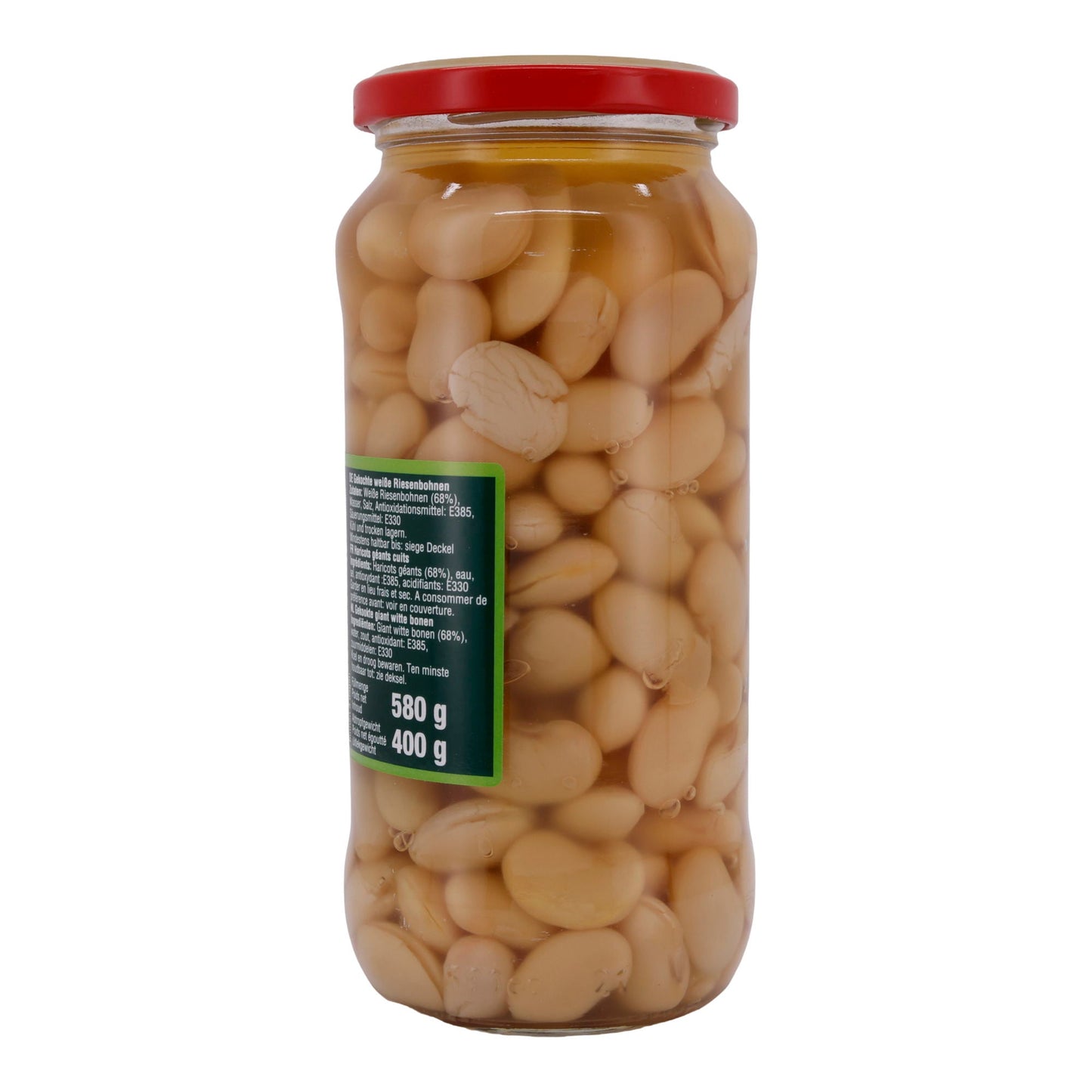 Weiße Riesenbohnen Dere | Bohnen | Gekocht, hochwertig und vielseitig | 580 g