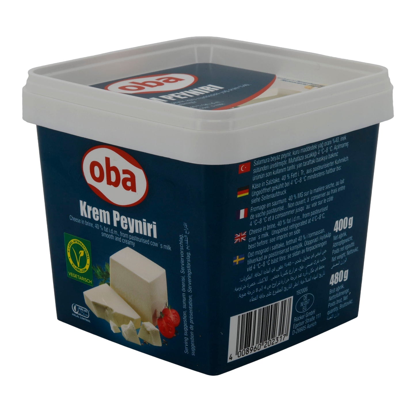 Weißkäse Oba | Krem Peyniri | Cremig, in Salzlake | 480g OBA