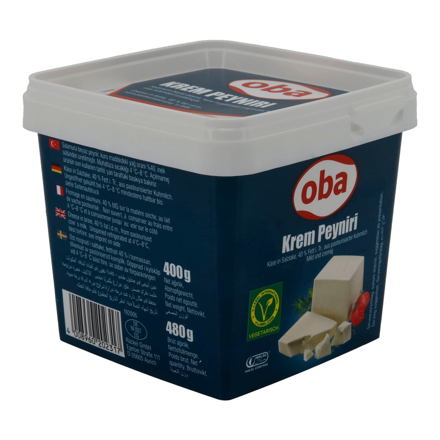 Weißkäse Oba | Krem Peyniri | Cremig, in Salzlake | 480g OBA