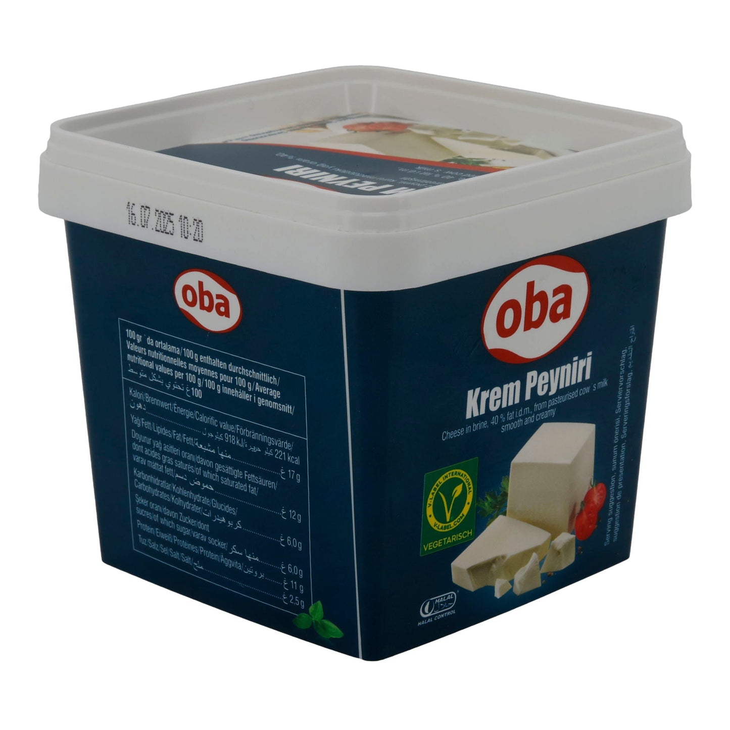 Weißkäse Oba | Krem Peyniri | Cremig, in Salzlake | 480g OBA