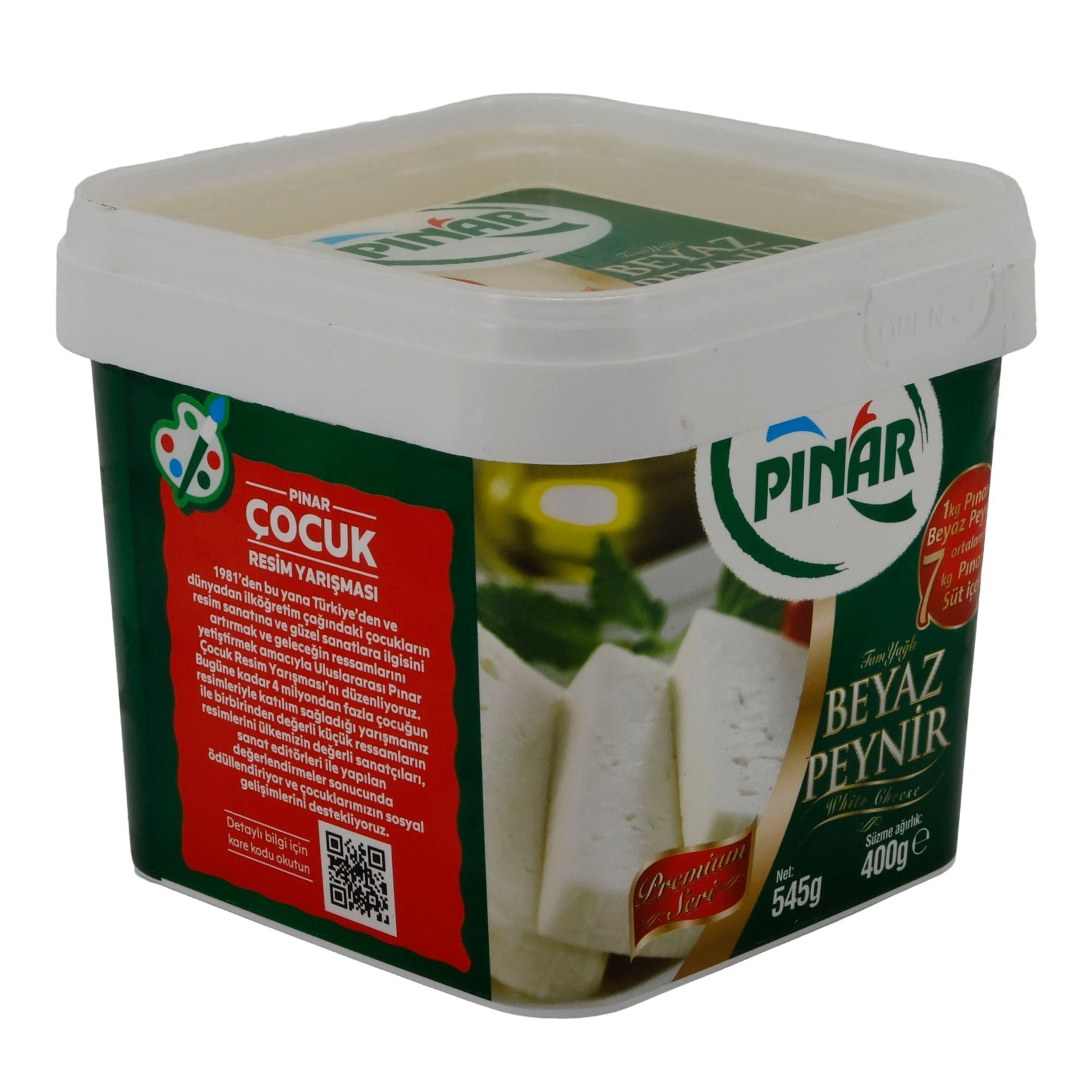 Weißkäse Pınar Beyaz Peynir | Weißkäse in Salzlake | Vollfett | 545 g - Taste Your World