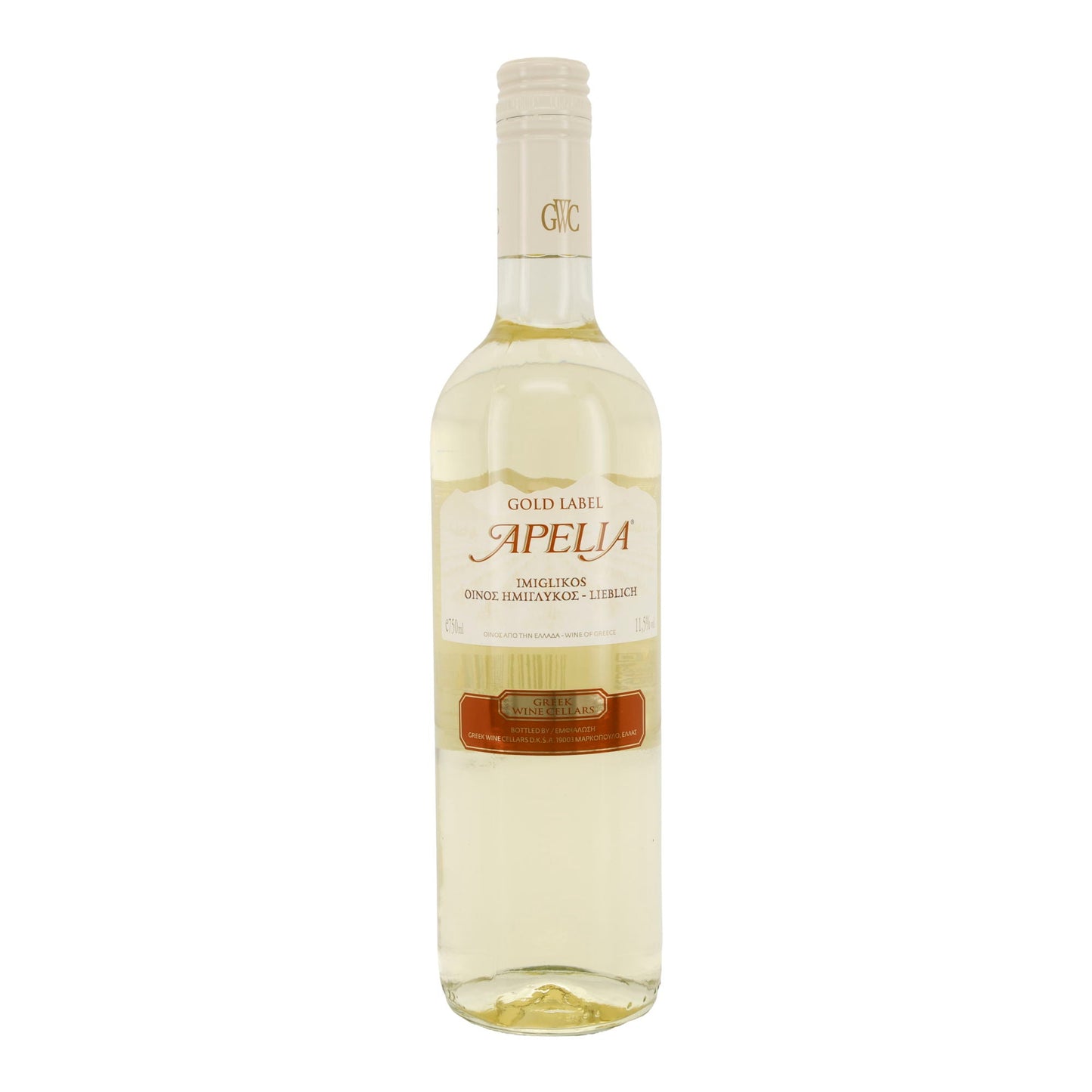 Weißwein Apelia Gold Label | Imiglykos | Lieblich | 11,5 % vol. | 750 ml