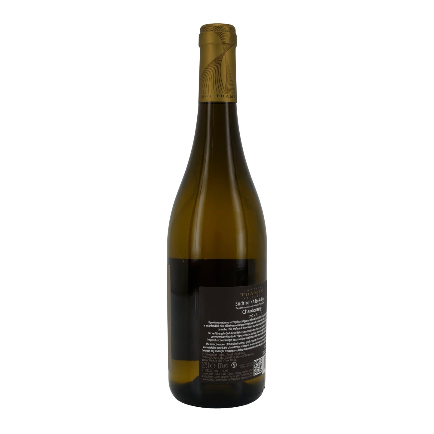 Weißwein Cantina Tramin | Chardonnay | Südtiroler Weißwein DOC Jahrgang 2024 | 750 ml