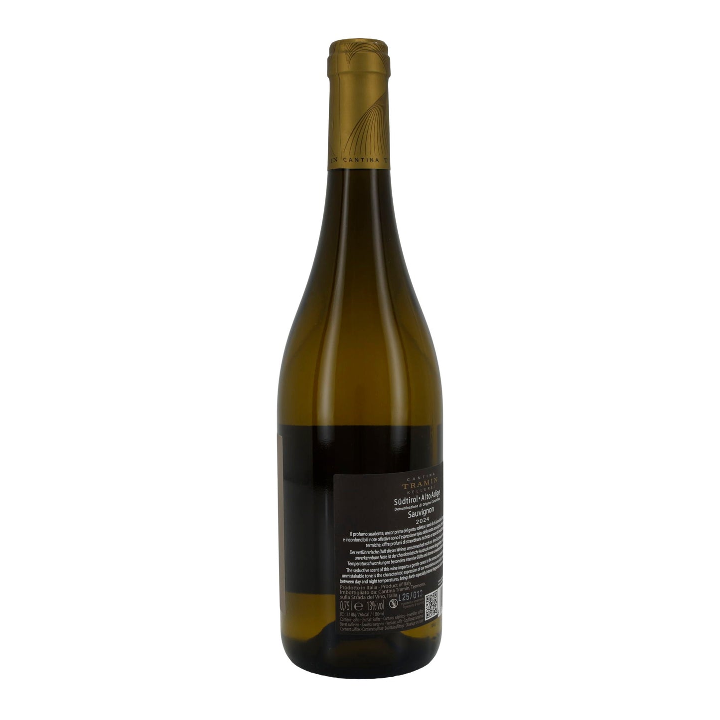 Weißwein Cantina Tramin | Sauvignon | Südtiroler Weißwein DOC Jahrgang 2024 | 750 ml