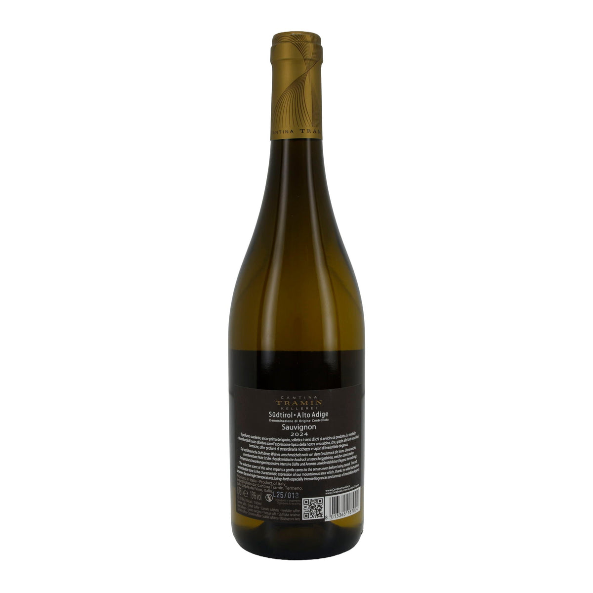Weißwein Cantina Tramin | Sauvignon | Südtiroler Weißwein DOC Jahrgang 2024 | 750 ml Tramin