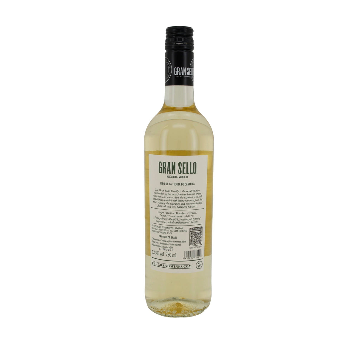 Weißwein Gran Sello | Macabeo Verdejo | Fruchtig & frisch | 750 ml Silca