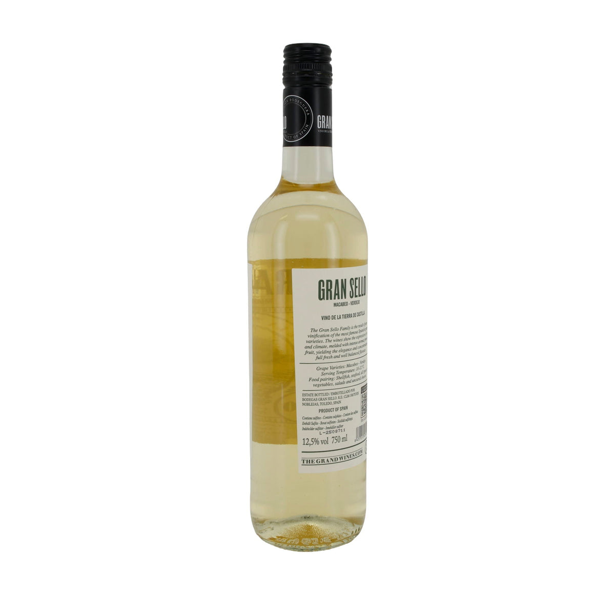 Weißwein Gran Sello | Macabeo Verdejo | Fruchtig & frisch | 750 ml Silca