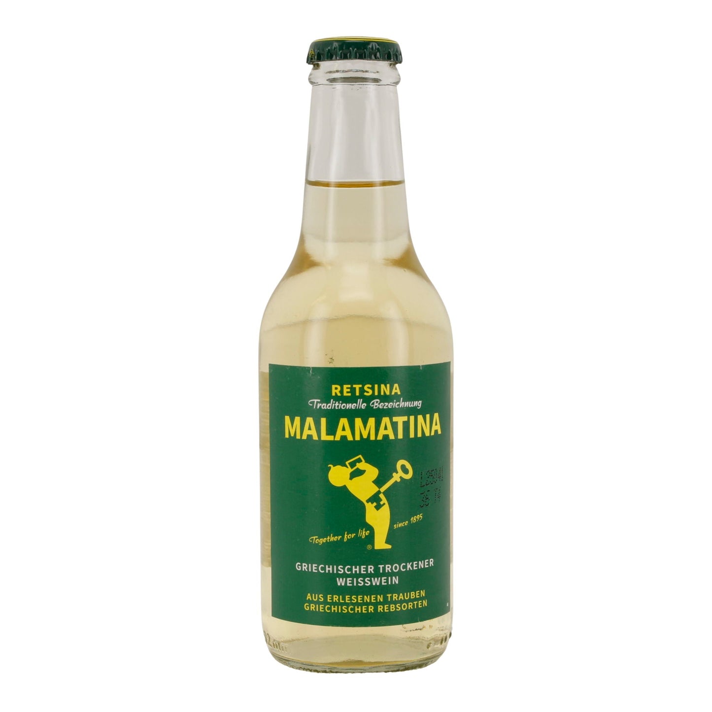 Weißwein Malamatina | Griechischer Retsina | trocken | 11 % vol | 250 ml