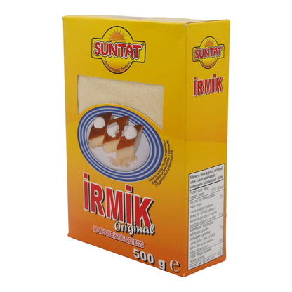 Weizengrieß Suntat | İrmik | Hartweizengrieß, vielseitige Basis für süße & herzhafte Gerichte | 500 g