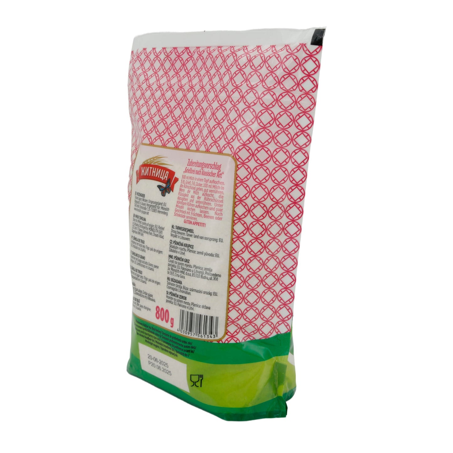 Weizengrieß Zhitnitsa | Hochwertig, für traditionelle und moderne Rezepte | 800 g