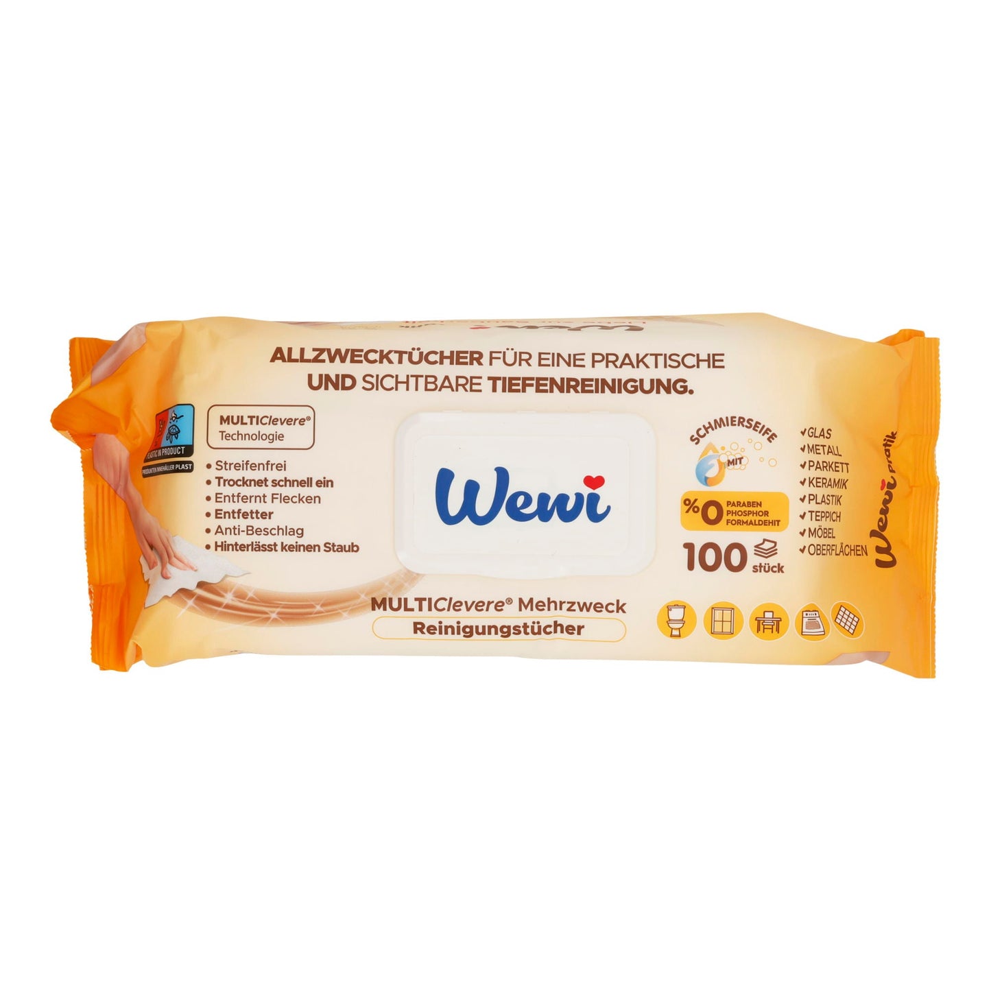 WEWI Allzwecktücher Orange 100er